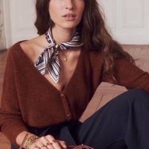 Sézane Barry Jumper, Color: Raspberry, Sz Small